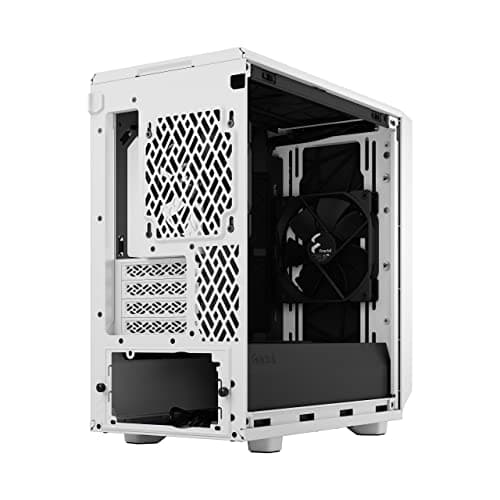 Fractal Design Meshify 2 Mini MicroATX Mid Tower White/Black Tempered Glass Side Panel, USB 3.2 Gen 2 Type-C and USB 3.2 Gen 1 Type-A image