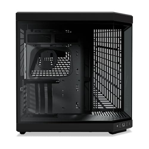HYTE Y70 ATX Mid Tower Pitch Black with Tempered Glass Side Panel and USB 3.2 Gen 2 Type-C, USB 3.2 Gen 1 Type-A image