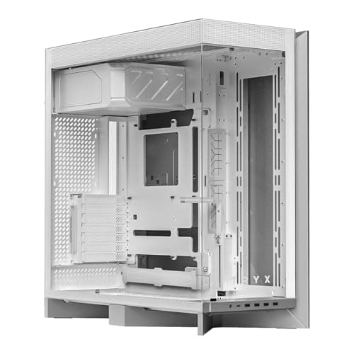 TRYX LUCA L70 White ATX PC Case Panoramic Glass with Front Panel ATX Case Top Mount PSU White image