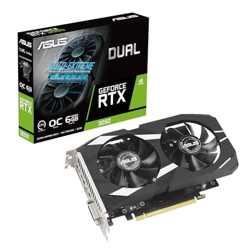 Asus GeForce RTX 3050 6GB DUAL OC 6GB GDDR6 Black image