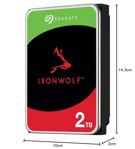 Seagate IronWolf NAS 2TB 3.5" HDD 5400 RPM SATA 6.0 Gb/s image
