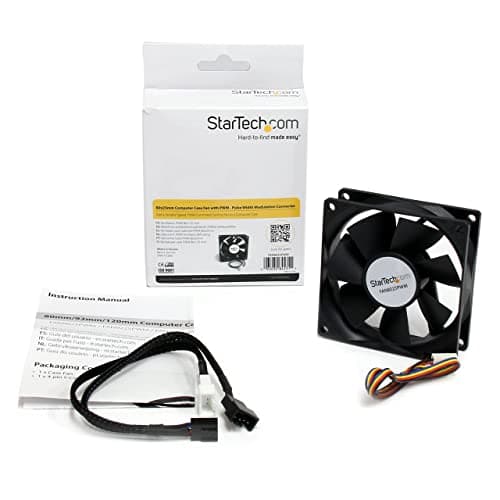 StarTech FAN8025PWM 80mm Black 25.02 CFM 1-Pack image
