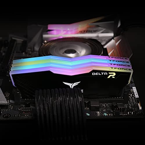 TEAMGROUP T-Force Delta RGB Black DDR4-3200 CL16 32GB (2x16GB) image