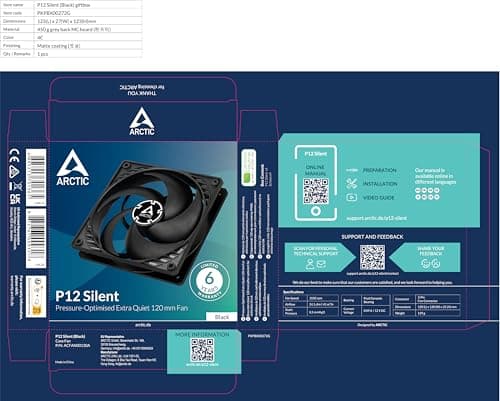 ARCTIC P12 120mm Silent 24.1 CFM image