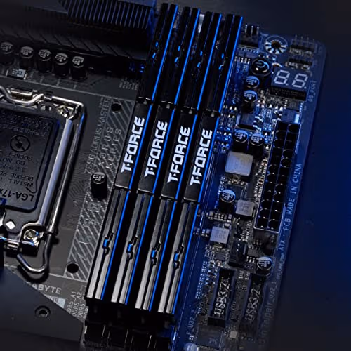 TeamGrourp T-Force Vulcan 16GB (2 x 8GB) 288-Pin PC RAM DDR5 5200 (PC5 41600) Desktop Memory Model FLBD516G5200HC40CDC01 image