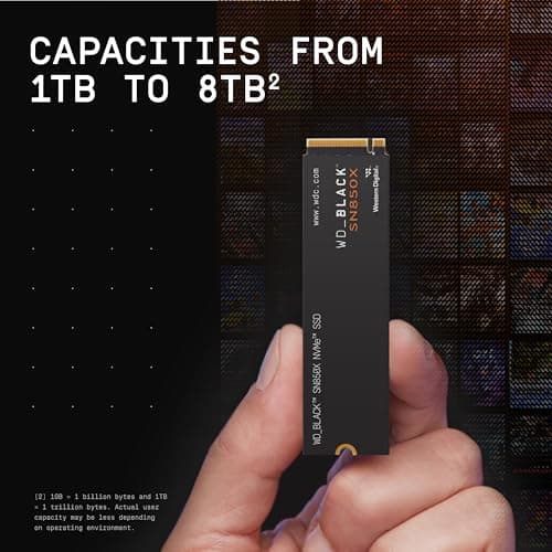 Western Digital WD_Black SN850X 1TB SSD M.2 PCIe 4.0 NVMe image