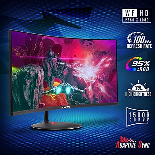 Sceptre C345W-2560UN 34" 2560x1080 100Hz VA Curved Monitor image