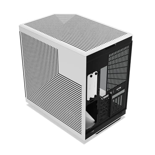 HYTE Y70 ATX Mid Tower White Panda / Black Tempered Glass Side Panel, USB 3.2 Gen 2 Type-C, USB 3.2 Gen 1 Type-A image