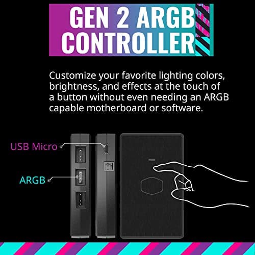 Cooler Master MasterFan MF Halo 120mm Black RGB PWM 3-Pack image