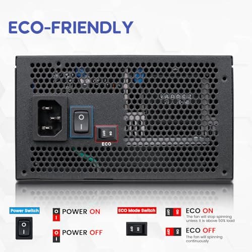 Vetroo GV1000 ATX 1000W Fully Modular 80+ Gold Certified image