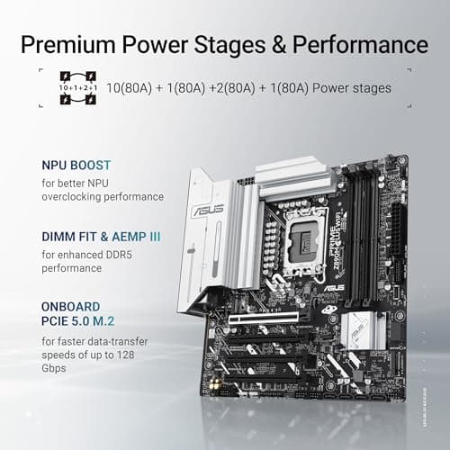 Asus Z890 PRIME Z890M-PLUS WIFI-CSM DDR5 Micro ATX LGA1851 image