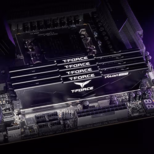 TeamGrourp T-Force Vulcan 16GB (2 x 8GB) 288-Pin PC RAM DDR5 5200 (PC5 41600) Desktop Memory Model FLBD516G5200HC40CDC01 image