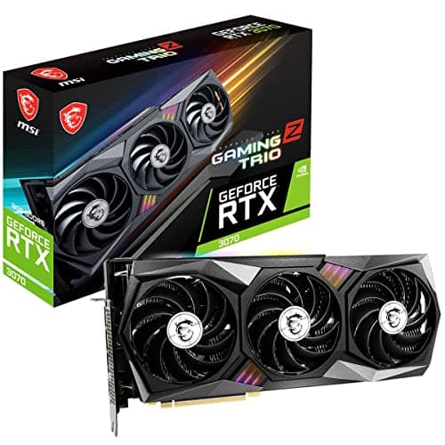 MSI GAMING Z TRIO GeForce RTX 3070 LHR 8GB GDDR6 Black / Silver image