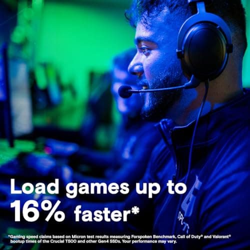 Crucial T500 W/Heatsink 4TB M.2-2280 SSD PCIe 4.0 x4 NVMe image