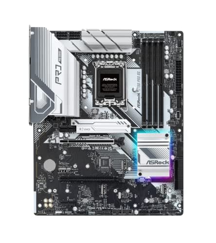 ASRock Z790 PRO RS WiFi Intel LGA1700 (14th,13th,12th Gen) ATX Motherboard DDR5 7200 MHz 256 GB PCIE 5.0 x 16 Realtek ALC897 7.1 CH Dragon 2.5G LAN WiFi 6E Bluetooth 8 SATA3 4 Hyper M.2 image