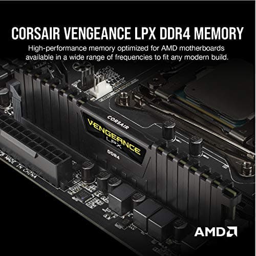 Corsair Vengeance LPX Black / Yellow DDR4-2400 CL16 8GB (1x8GB) image