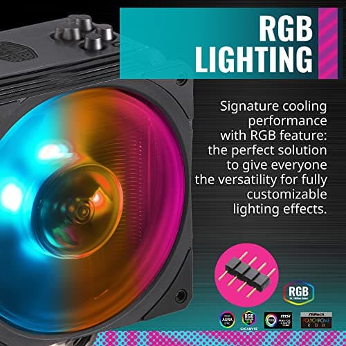 Cooler Master Hyper 212 Air RGB Black Edition 159mm 59 CFM Black image