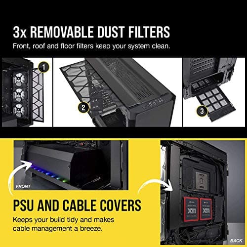 Corsair Obsidian 500D RGB SE Tempered Glass ATX Mid-Tower Computer Case - Black image