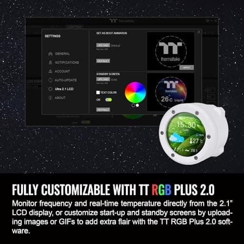 Thermaltake TH240 V2 Ultra ARGB Sync 57.05 CFM Water 240mm White image