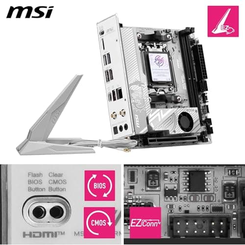 MSI B850 MPG B850I EDGE TI WIFI AM5 DDR5 Mini ITX image