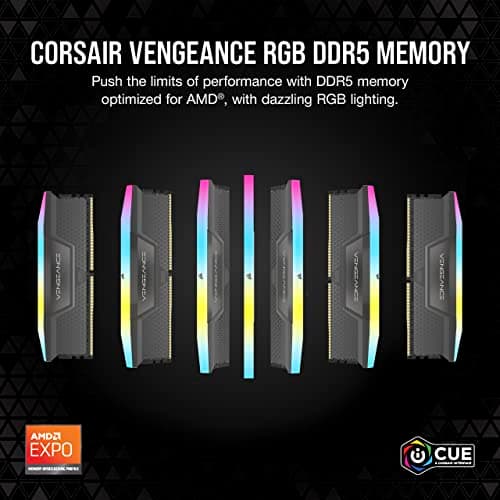 Corsair Vengeance RGB Black DDR5-6000 CL36 32GB (2x16GB) image