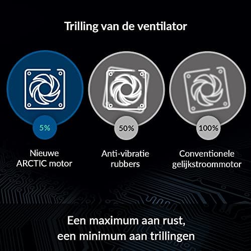 ARCTIC P12 PWM PST 120mm Black 56.3 CFM 1-Pack image