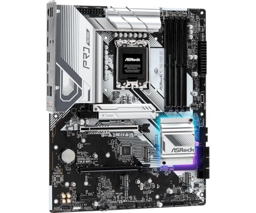 ASRock Z790 PRO RS WiFi Intel LGA1700 (14th,13th,12th Gen) ATX Motherboard DDR5 7200 MHz 256 GB PCIE 5.0 x 16 Realtek ALC897 7.1 CH Dragon 2.5G LAN WiFi 6E Bluetooth 8 SATA3 4 Hyper M.2 image