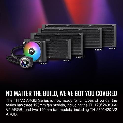 Thermaltake TH360 V2 ARGB Sync 57.05 CFM Water 360mm Black image