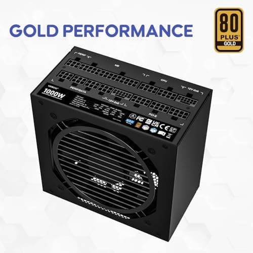 Vetroo GV1000 ATX 1000W Fully Modular 80+ Gold Certified image