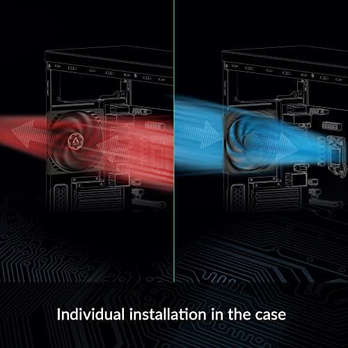 ARCTIC P12 PWM PST CO 56.3 CFM 120mm Black 1-Pack image