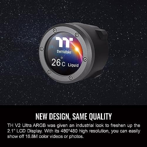 Thermaltake TH240 V2 Ultra ARGB Sync Water 240mm 57.05 CFM Black image