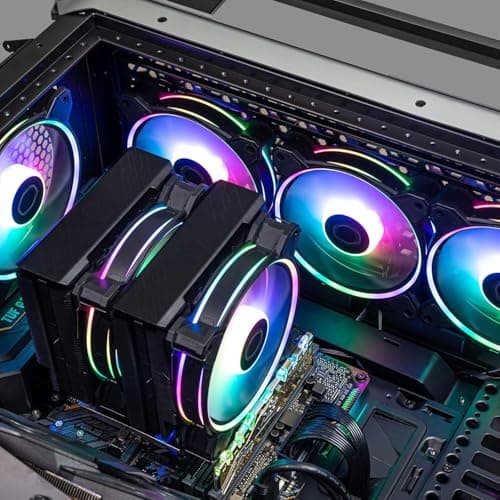 Cooler Master MasterFan MF120 Halo² 120mm Black Addressable RGB PWM 1-Pack image