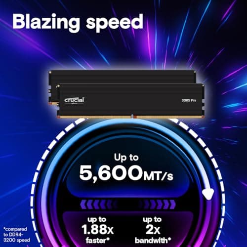 Crucial Pro Black DDR5-5600 CL46 96GB (2x48GB) image
