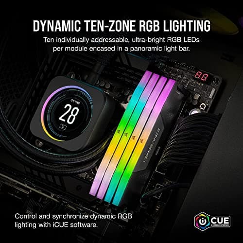 Corsair Vengeance RGB 32GB (2x16GB) DDR5 6400 CL36 Black image