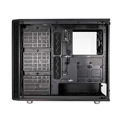 Fractal Design Define S2 Vision Blackout ATX Silent Modular Dark Tint Tempered Glass Window Mid Tower Computer Case image