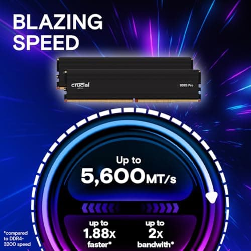 Crucial Pro Black DDR5-5600 CL46 32GB (2x16GB) image