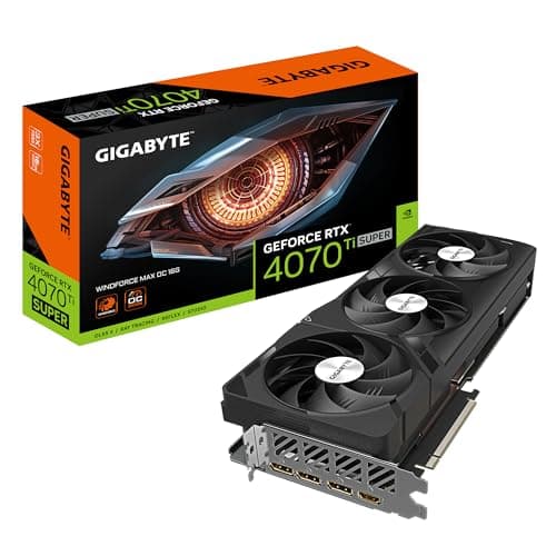 Gigabyte WINDFORCE MAX OC GeForce RTX 4070 Ti SUPER 16GB GDDR6X Black image