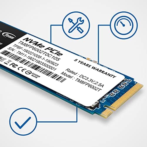 TEAMGROUP MP33 1TB M.2-2280 SSD PCIe 3.0 x4 NVMe image