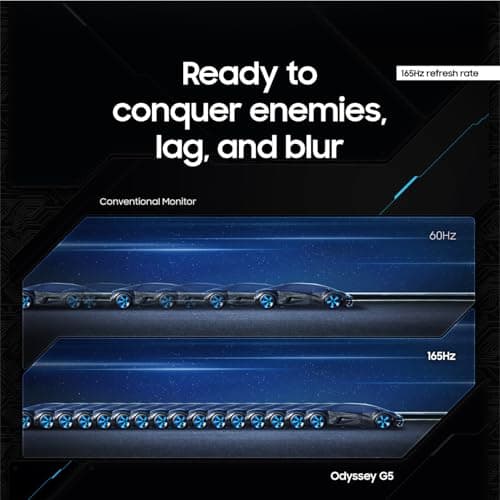 Samsung Odyssey G5 C34G55T 34" 1440p 165Hz VA Curved Monitor image