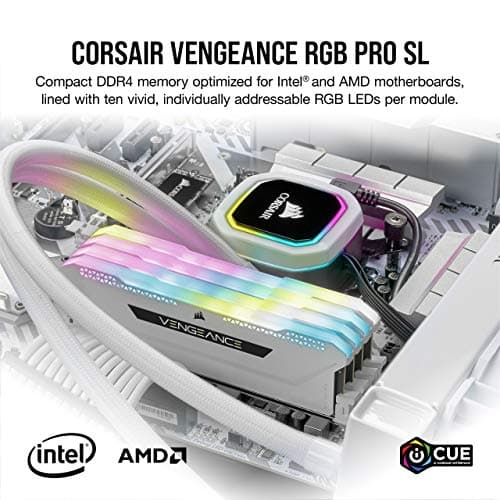 Corsair Vengeance RGB Pro SL White / Black DDR4-3200 CL16 16GB (2x8GB) image