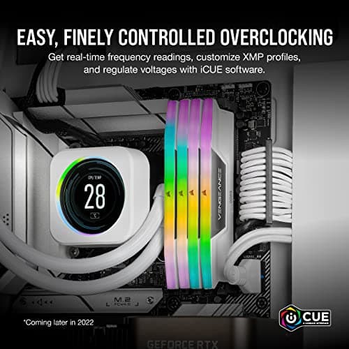 Corsair Vengeance RGB White DDR5-5200 CL40 32GB (2x16GB) image