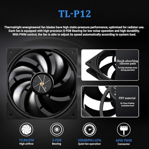 Thermalright Frozen Warframe Water 360mm 70.84 CFM Black image