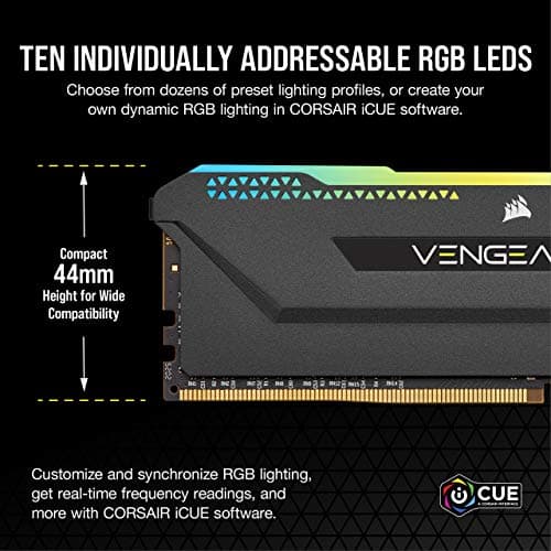 Corsair Vengeance RGB Pro SL Black DDR4-3200 CL16 32GB (2x16GB) image