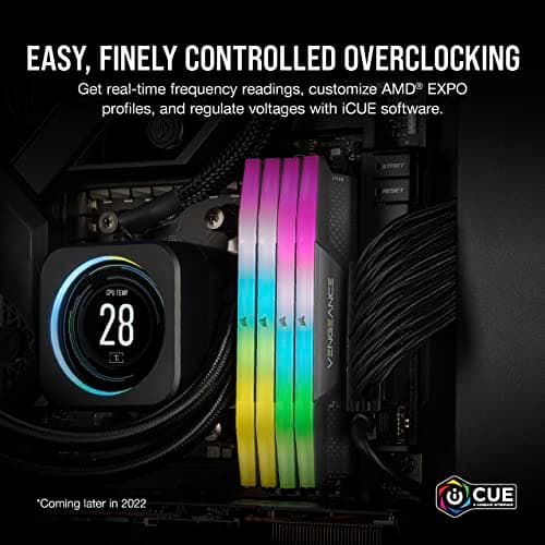 Corsair Vengeance RGB Black DDR5-6000 CL36 32GB (2x16GB) image