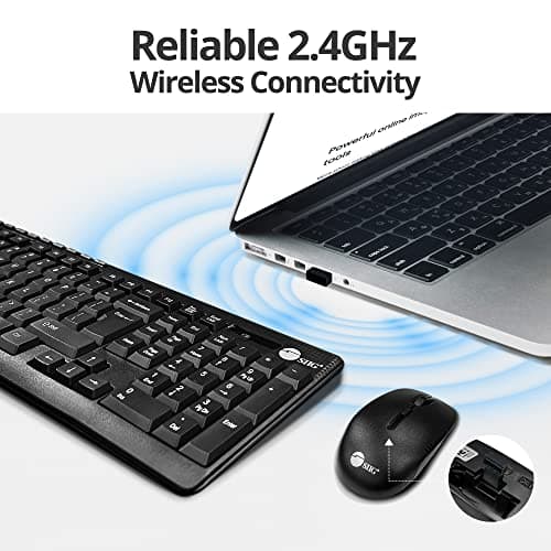 SIIG JK-WR0T12-S1 Wireless Standard Keyboard With Optical Mouse image