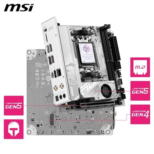 MSI B850 MPG B850I EDGE TI WIFI AM5 DDR5 Mini ITX image