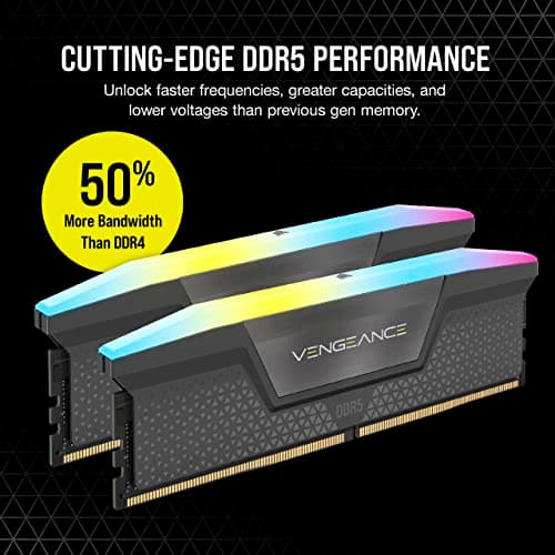Corsair Vengeance RGB Black DDR5-6000 CL36 32GB (2x16GB) image