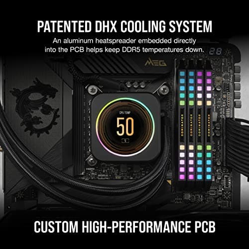 Corsair Dominator Platinum RGB Black DDR5-6200 CL36 32GB (2x16GB) image