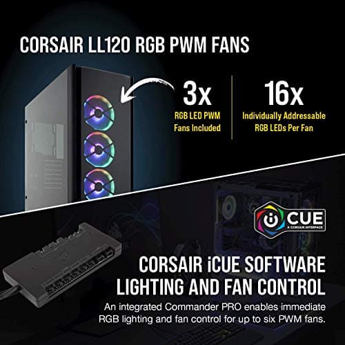 Corsair Obsidian 500D RGB SE Tempered Glass ATX Mid-Tower Computer Case - Black image