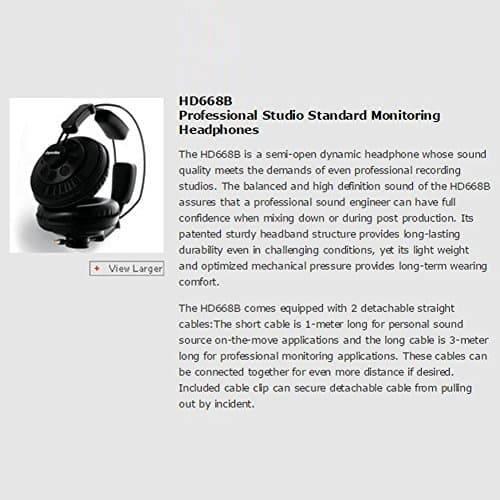 Superlux HD668B Semi-open Wired Headphones image